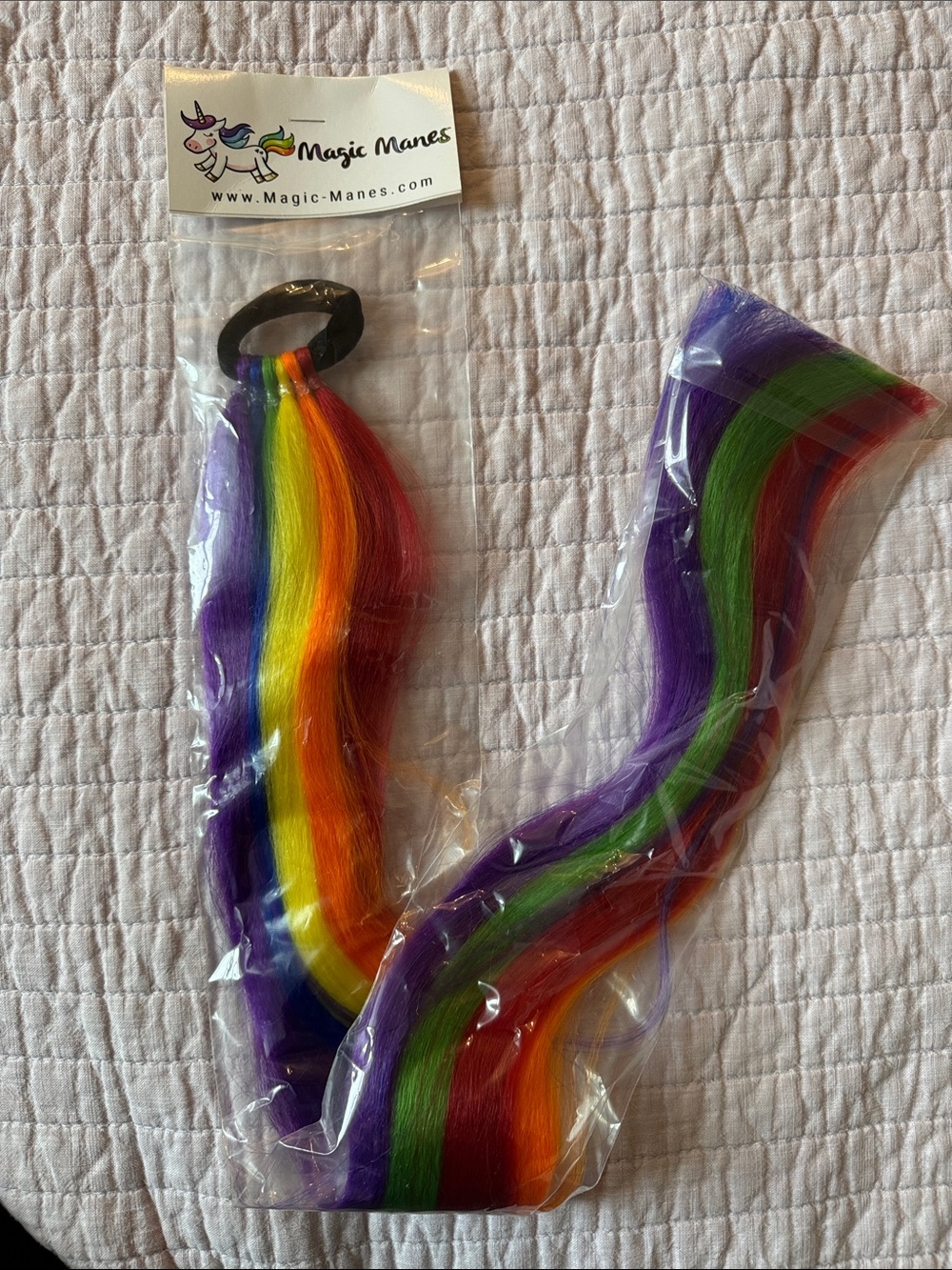 🌈Rainbow Hair Extension for Kids - Purple, Green, Red, Orange, Yellow